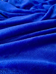Mikroplyšová deka SOFT, kráľovsky modrá Rozmer: 200 x 220 cm