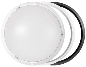 LED prisadené svietidlo, kruhové čierna/biela 14W teplá b. 71538