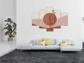 Obraz - Boho listy N⁰1 (150x105 cm)