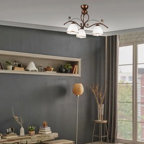 Brilagi - LED Prisadený luster ANTICO 3xE27/60W/230V bronz patina