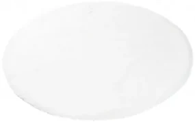 Koberec RABBIT FUR biely kruh