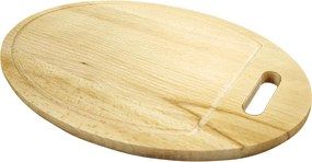 AMADEA Drevený servírovací lopárik - podnos oválny, masívne drevo, 35 cm