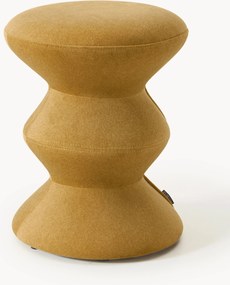 Okrúhly čalúnený pomocný stolík Zig Zag