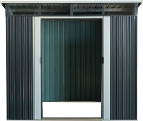 Záhradný domček BestBerg ZD‑808AW / 5,6 m² / 236 × 238 × 203 cm / antracit/biela