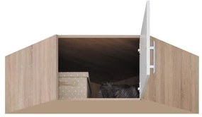 Nádstavec Smart rohový, dub sonoma/biela