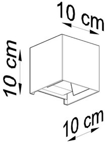 LED Vonkajšie nástenné svietidlo LUCA LED/6W/230V IP54
