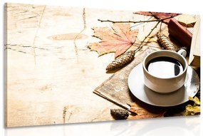 Obraz jesenná šálka kávy - 120x80