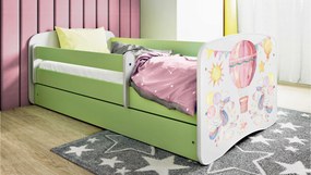 XXXLutz POSTEĽ PRE DETI A MLÁDEŽ 80/160 cm, zelená, biela MID.YOU - Detské izby - 00214200021Y
