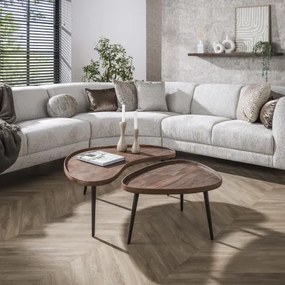 Konferenčný stôl 30-17 Carve 2-set Drevo Acacia  - Komfort-nábytok