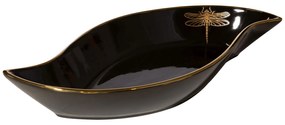 Ozdobný tanier LORI 36x18x5 CM čierna