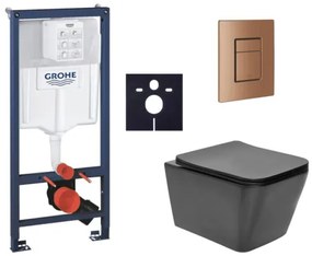 Závesný wc set do ľahkých stien / predstenová montáž SAT Infinitio SIKOGRSIN12BSCDL0