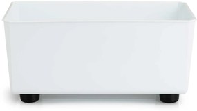 PLASTOVÝ KVETINÁČ SALVIA 28,5X17 CM BIELA