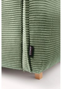 Svetlozelená menčestrová rozkladacia rohová pohovka (ľavý roh/do tvaru "U") Tori – Bonami Selection