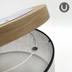 Brilagi - LED Stropné svietidlo BELLADONNA 1xE27/15W/230V pr. 30 cm biela/dub