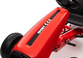 LEAN CARS Pedálová motokára G208 červená