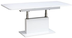DL Rozkladací konferenčný / jedálenský stôl Opti 2v1 biely