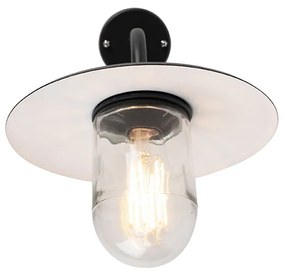 Inteligentné vonkajšie nástenné svietidlo čierne IP44 vrátane WiFi A60 - Mníchov