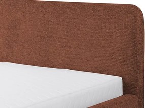 Posteľ Flamingo 180x200 cm, tehlová štruktúrovaná tkanina