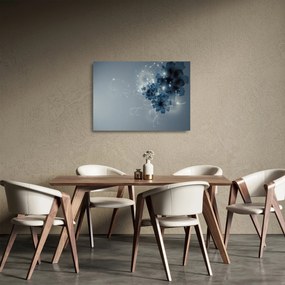 Sklenený obraz - Nežné kvety (70x50 cm)