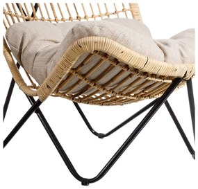 Kreslo s výpletom v prírodnej farbe – Ixia