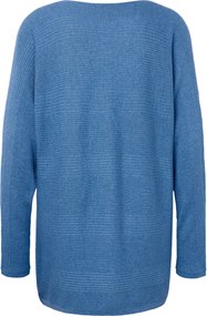 Pulóver z jemného úpletu, modrý