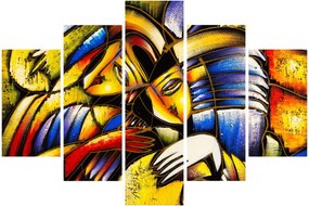 Obraz - Olejomaľba, milenci (150x105 cm)