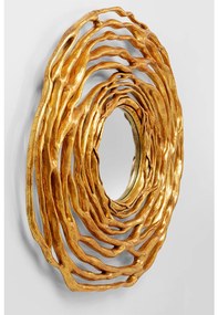 Twiggy Gold nástenné zrkadlo zlaté Ø121 cm