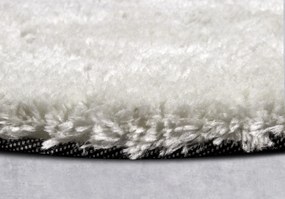 Hanse Home, Kusový koberec Myk 106112 White kruh, 200x200 (priemer) kruh, biela, obývacia izba