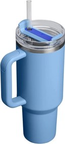 Modrá termoska so slamkou z nehrdzavejúcej ocele 1,18 l Quencher H2.O FlowState™ Tumbler Blue Sky – Stanley