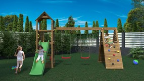 Marimex | Detské ihrisko Marimex Play 018 Akát + zelená šmykľavka | 11640472