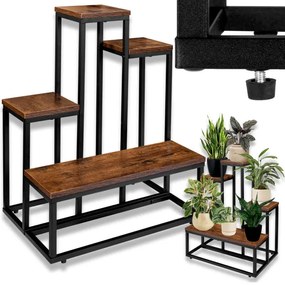 Stojan na kvety ANTIRES RUSTIC čierny