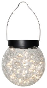 Solárne závesné LED svietidlo vhodné do exteriéru Star Trading Glory, ø 12 cm