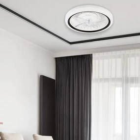 LED Stropné svietidlo s ventilátorom GEMMA LED/37W/230V biela + DO