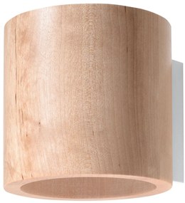 Nástenné svietidlo Orbis, 1x drevené tienidlo