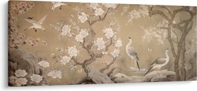 Obraz - Kreslená japonská krajina (120x50 cm)
