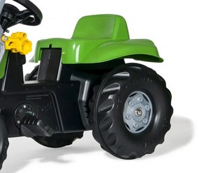 Šlapací traktor s prívesom a lyžicou Rolly Toys 023134 zelený