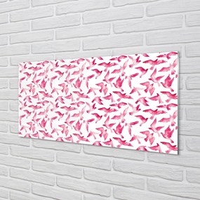 Obraz na akrylátovom skle Ružové vtáky 100x50 cm