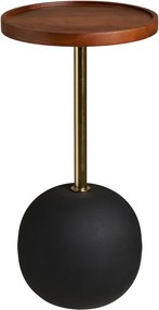 Okrúhly odkladací stolík s doskou z mangového dreva ø 30 cm Sirone – House Nordic