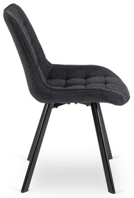 PROXIMA.store - Čalúnená jedálenska stolička RICK 2 FARBA: sivá, MATERIÁL: pletená