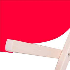 Drevené lehátko SPRINGOS DC003 OXFORD10 - červené