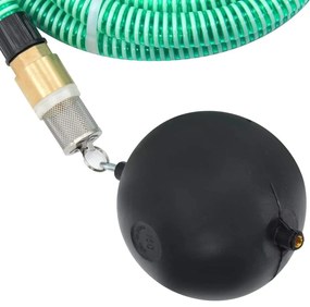 Odsávacia hadica s mosadznými spojkami, zelená 1,1" 4 m, PVC