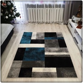 Dekorstudio Moderný koberec SUMATRA - Modrý vzor Rozmer koberca: 120x170cm