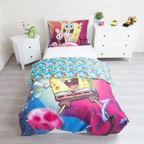 Bavlnené detské obliečky na jednolôžko 140x200 cm Sponge Bob - Jerry Fabrics