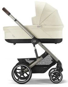 CYBEX športový kočík Balios S Lux - seashell beige (silver frame)