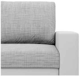 Kreslo LUNA sivé / biele