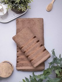 Bambusový uterák 50 × 100 cm - Noemi svetlohnedý