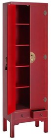 Červená šatníková skriňa 55x185 cm Oriente – Ixia