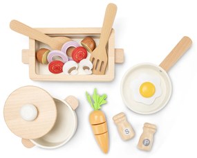 Drevená súprava riadu