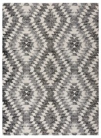 Moderný koberec MUNDO D7461 diamanty 3D outdoor sivo / béžový