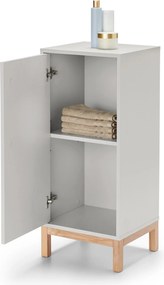 Plochá odkladacia skrinka do kúpeľne »Eklund«, svetlosivá